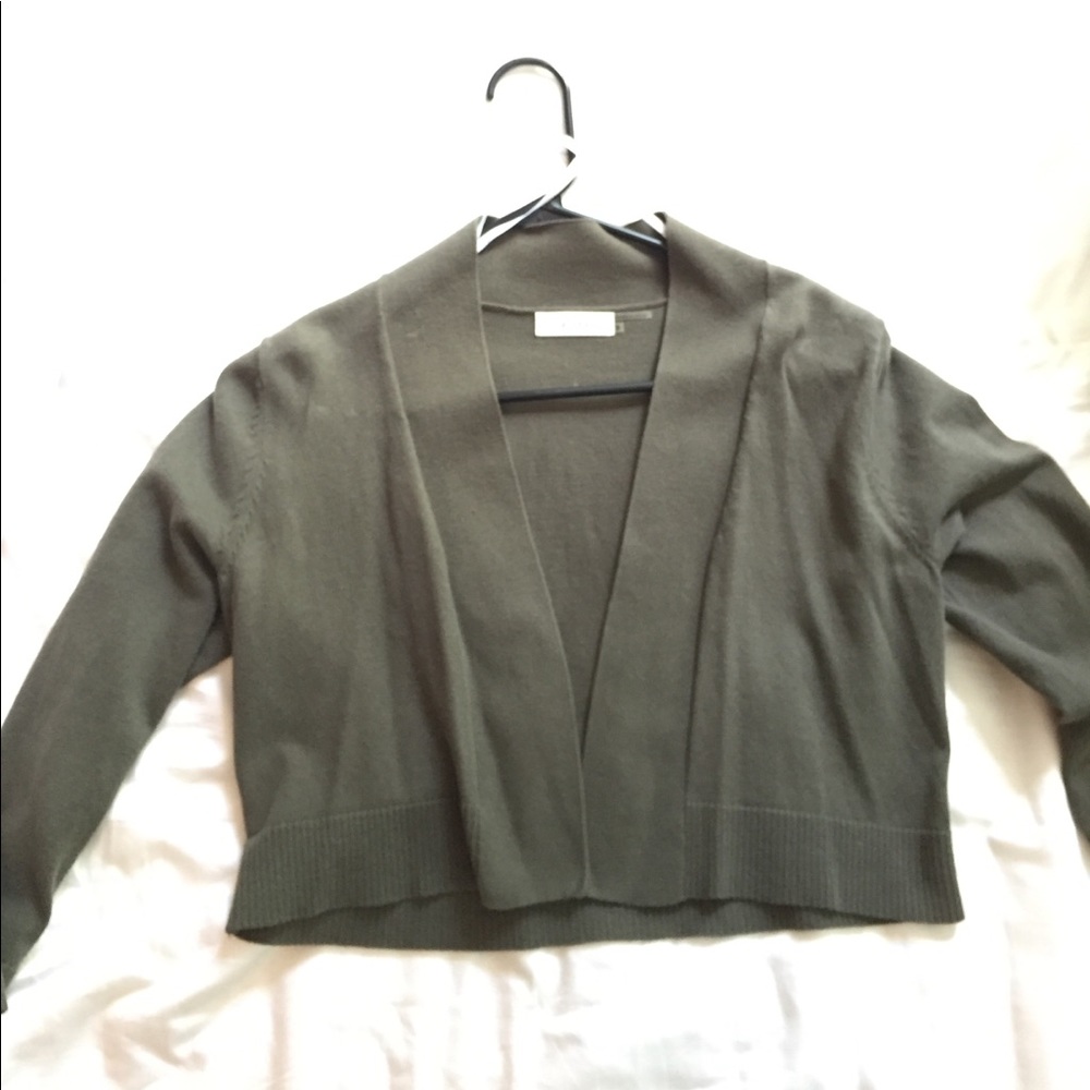 Calvin Klein Olive Green Crop Sweater